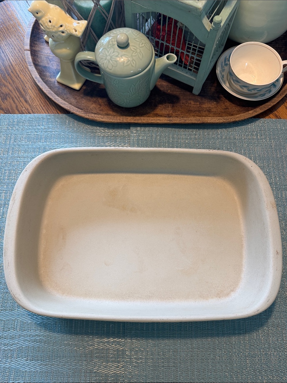 Vintage Pampered Chef Stoneware Rectangle Baker - Picture 5 of 6